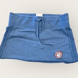 Abercrombie & Fitch Navy Mini Skirt with Logo Patch
